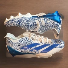 Adidas Adizero Electric Exotic Football Cleats Men Sz 10.5 Blue White IH8569 New