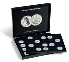 Morgan Silver Dollar Collection  Presentation Box Gift Case + Extra Coin Tray