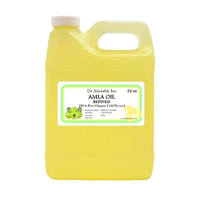 AMLA OIL REFINED Indian Gooseberry Cold Pressed Pure Organic Hair Skin