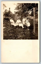 RPPC Real Photo Postcard Ladies 765 Garden ST Bronx 2 Bagley Lohram Stein