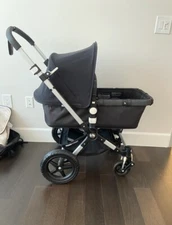Bugaboo Cameleon Black Travel System Single Seat Stroller With Bassinet