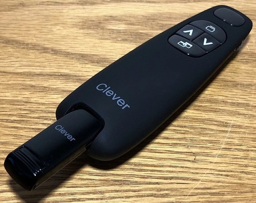 Clever Wireless Presentation Non Laser Pointer Remote Control C760 Black - 第 3/12 張圖片