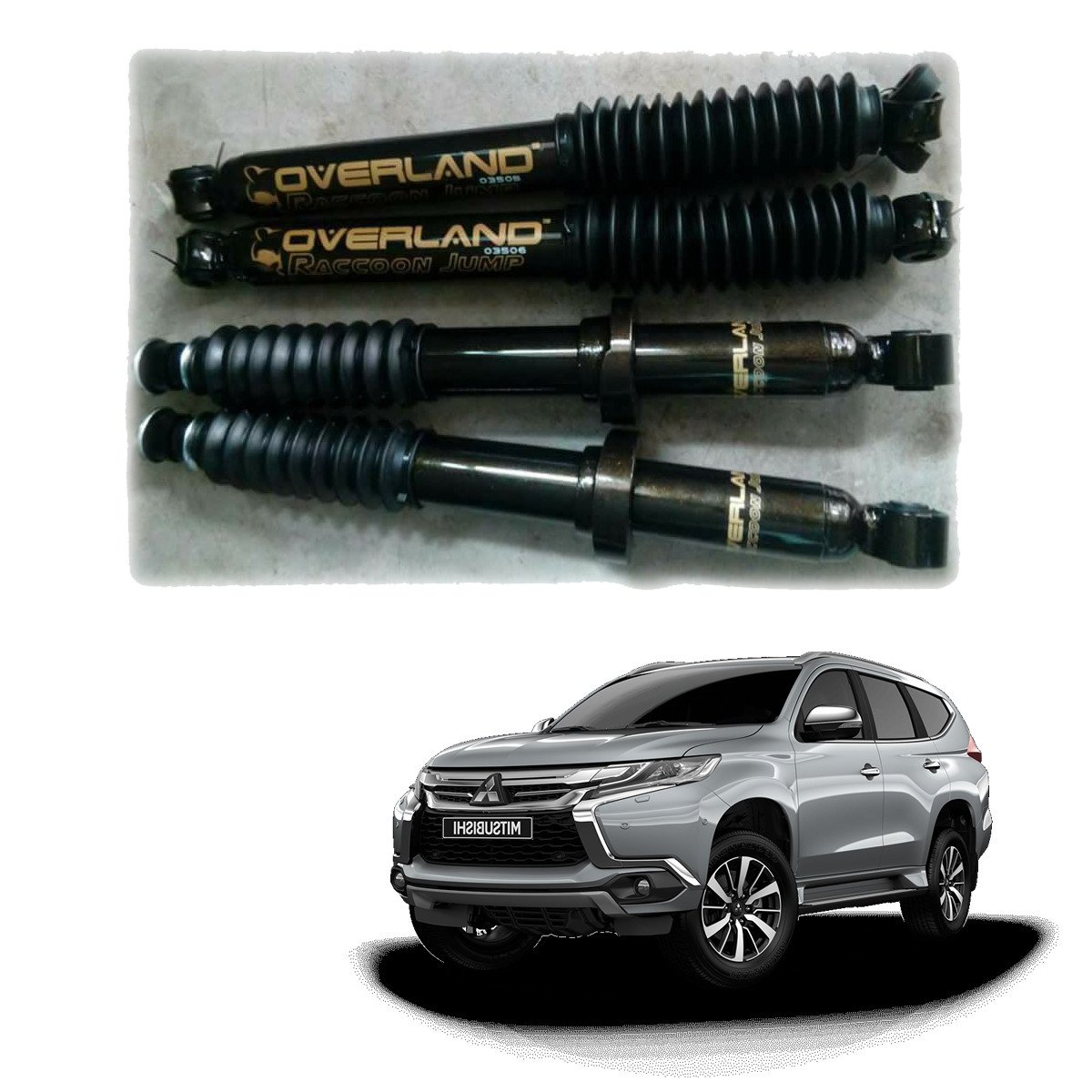 スーラボ　アブソリュート Fits Mitsubishi Pajero Sport 15 18 Set Overland Gas Oil Fix