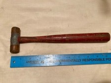 MADE IN USA STANLEY #593 Double Soft Faced Wood HICKORY Handled Mallet/HAMMER