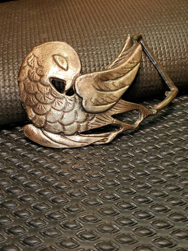 Hebilla de cinturón de pájaro vintage años 60 (era hippie) de Accurate Casting Co. #5290!!️ Foto 2 de 4