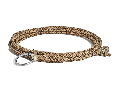 Ranch Rope Lariat Lasso Reata. Rawhide Leather Braided 4/6/8 Cords 34 ...