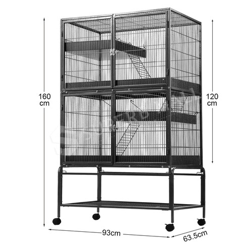 Pet Cage Rabbit Hutch Bunny Cat Hamster Guinea Pig House Ferret Chinchilla - Picture 29 of 100
