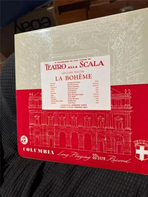 Vintage Teatro Alla Scala Giacomo Puccini La Boheme Record LP