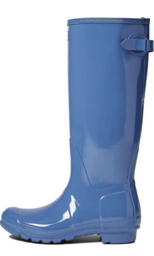 HUNTER Original Back Adjustable Gloss Rain Boots Sz 9 No Box - Picture 2 of 8
