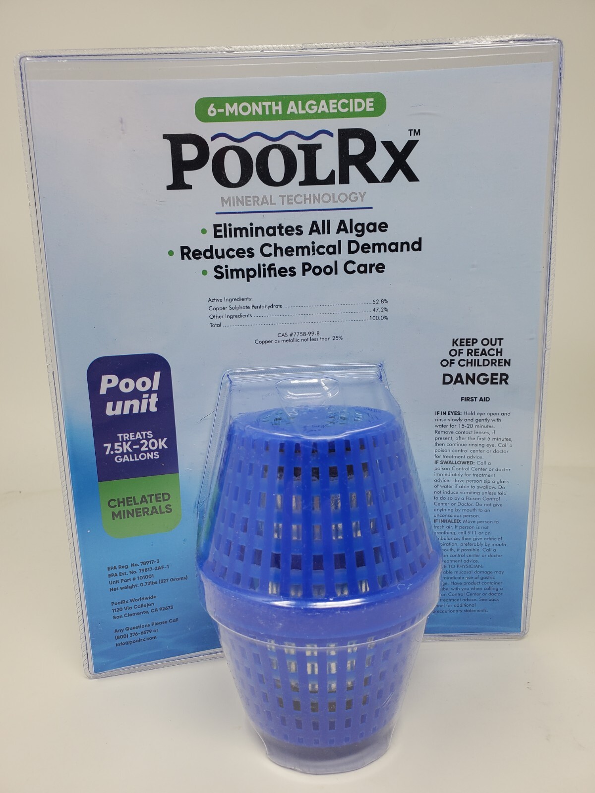POOLRX BLUE 7.520K GALLONS MINERAL UNIT (POOLRX 101001) NEW