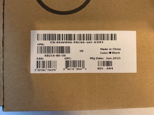 Dell wired mouse and keyboard combo BLACK - Picture 4 of 6