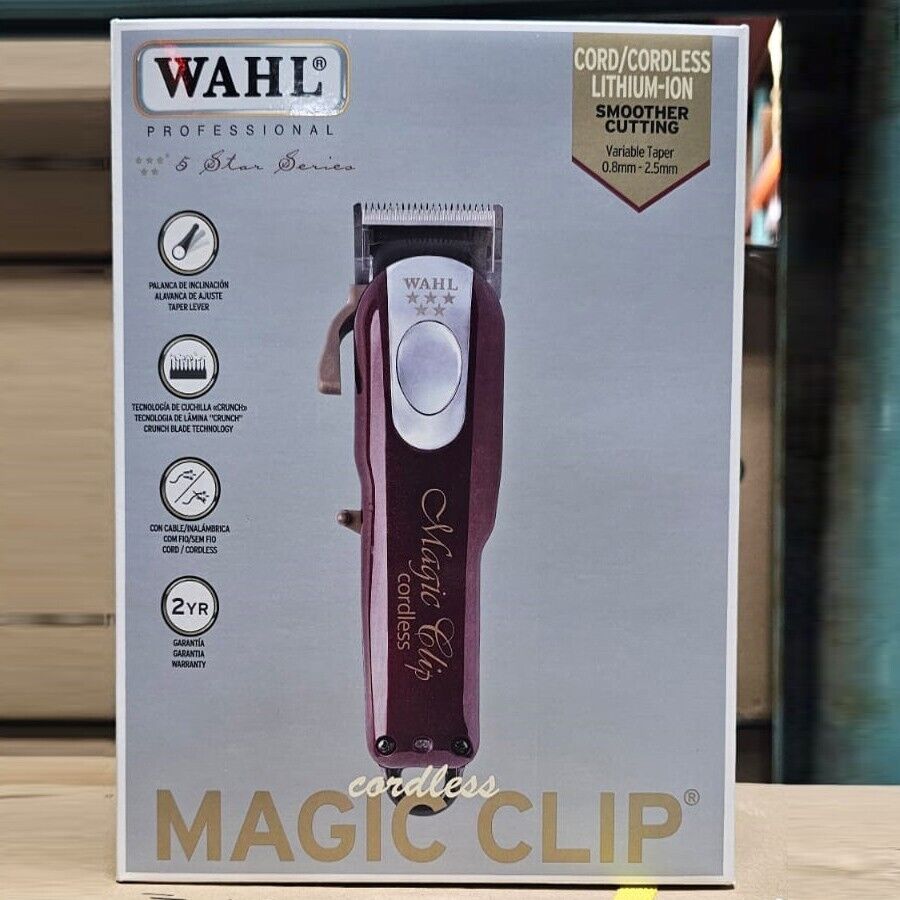 New Wahl Cordless Magic Clip #8148 FADE Clipper 110-220 New Wahl Cordless Magic Clip #8148 FADE Clipper 110-220