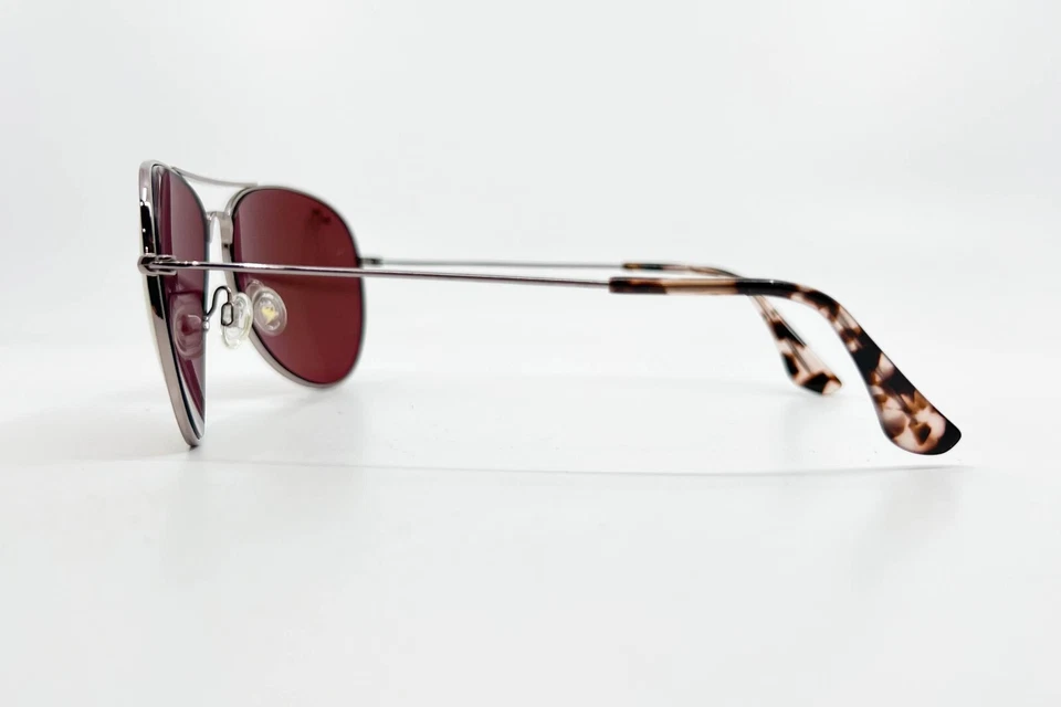 Gafas de sol Maui Jim Mavericks plateadas MJ264-16R 61-14-137 para hombre tortuga 10097 Foto 4 de 4