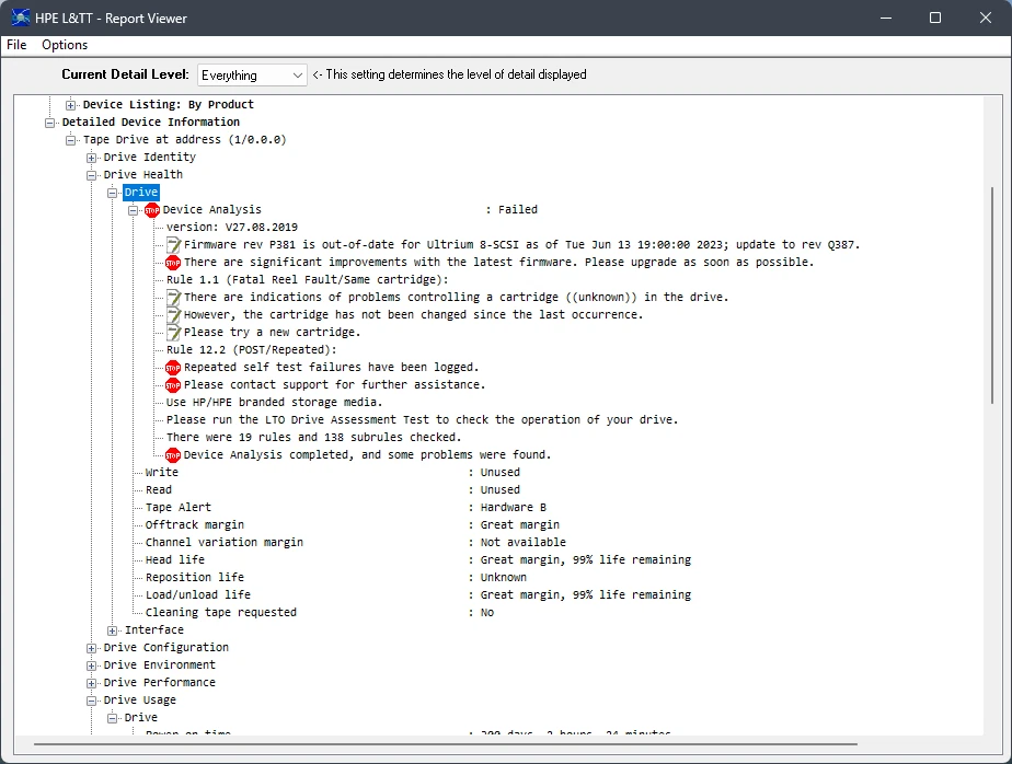 Unidad de cinta interna BC023A HPE StoreEver LTO8 Ultrium 30750 G3D Foto 3 de 3