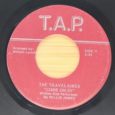 THE TRAVELAIRES - COME ON IN / THANK YOU LORD - BLACK GOSPEL 45 T.A.P. *HEAR*