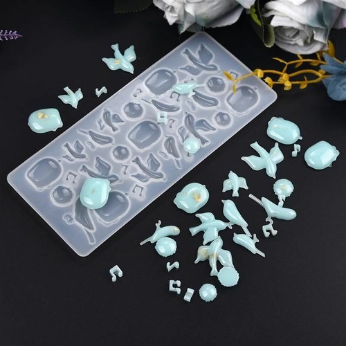Stampi silicone stella goccia d'acqua 1 pz base cabochon resina stampo gioielli fusione artigianato - Foto 23 di 23