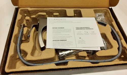 Mirabelle Vilamonte MIRWSCVL105BN 1.2GPM Single Hole Bathroom Sink Faucet Nickel - Picture 4 of 8