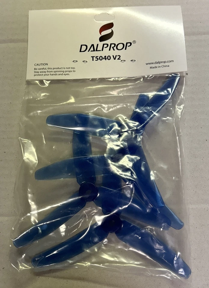 NEW DALPROP T4045V2 Tri Blade Propeller 4pcsFPV Drone in Blue - Image 2 of 4