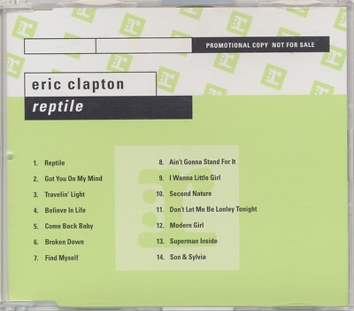 CD - ERIC CLAPTON - REPTILE - PROP05209 - 1998 - DEUTSCHLAND - PROMO
