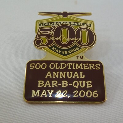 2006 Indianapolis 500 Old Timers Bar-B-Que Event Collector Lapel Pin