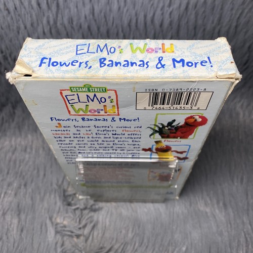 Elmos World - Flowers, Bananas And More VHS Tape 2000 Sesame Street Kids Cartoon - 第 6/8 張圖片