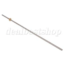 4pcs 500mm Length 8mm Lead Screw Rod and Brass Connector for 3D Printer Z Axis