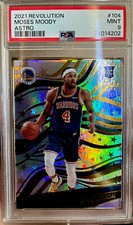 MOSES MOODY POP 3 PSA 9 ROOKIE CARD Revolution, Astro 104
