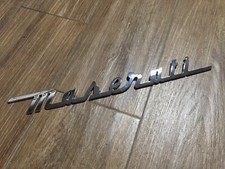 MASERATI 340MM LOGO ORIG. SIGLA EMBLEMA FREGIO STEMMA SCRITTA BADGE TARGA PLACCA