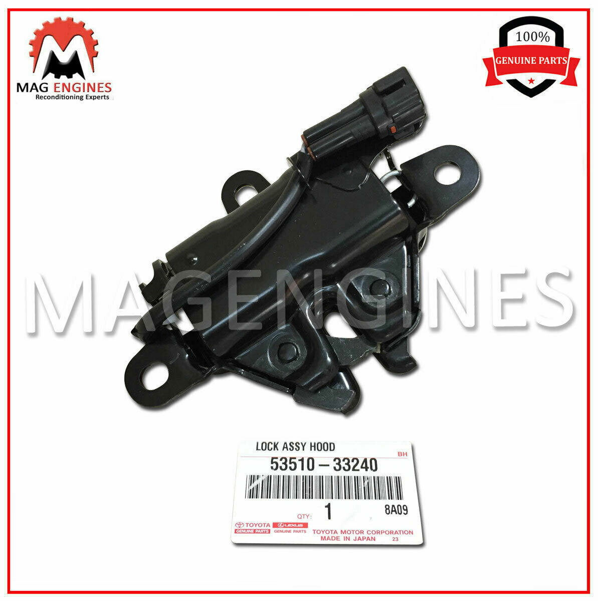 53510-33240 GENUINE OEM FRONT HOOD LATCH LOCK BRACKET 5351033240