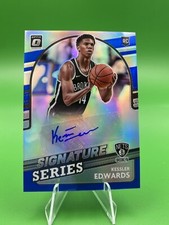 2021-22 Optic Panini Kessler Edwards /25 Auto Signature Series Blue Prizm SS-KEW