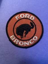 Ford Bronco Vintage Retro Patch Iron Cap Hat 3  Round