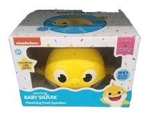 pinkfong IPX7 Waterproof Baby Shark Floating Pool Speaker Colorful LED Lights