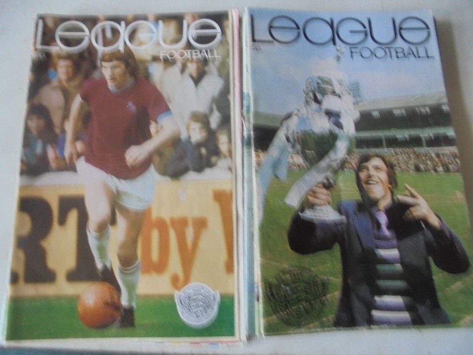 53 FOOTBALL LEAGUE REVIEWS From 1970's SEE LIST eBay
