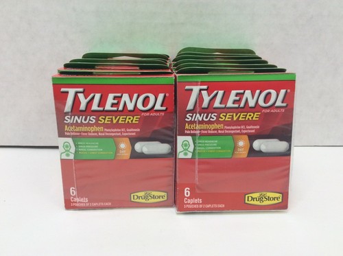 Tylenol Sinus Severe Daytime Caplets for Pain &amp;amp;amp; Congestion Relief, 72 Caplets