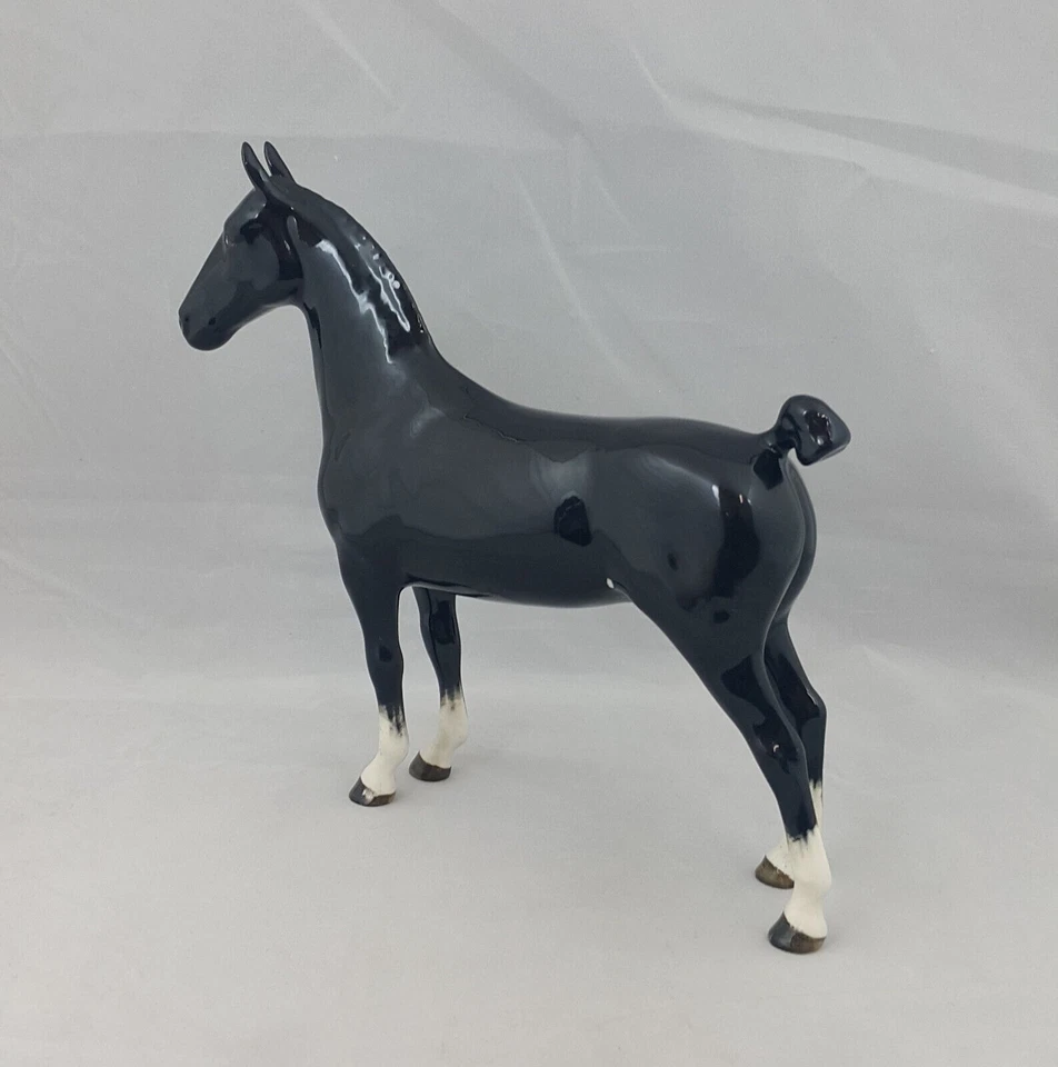 Beswick Black Hackney Horse White Patches On the Flanks Model 1361 - Image 2 of 4