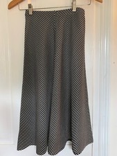 Vintage 1950s modernist Chevron b/w skirt