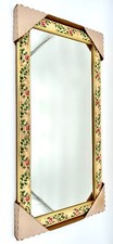 Stunning Vintage 8 X 18 Rose Framed Mirrors Set Of 4