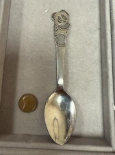 Vintage Donny Panda Bear Figure Silver Stainless Steel Kitchenware Spoon 6126