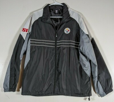 Reebok NFL Pittsburgh Steelers ウィンドブレーカー Reebok NFL Team Apparel Pittsburgh Steeler's Windbreaker Size