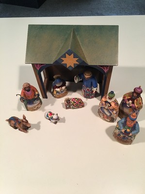 JIM SHORE 2004 MINI NATIVITY COMPLETE WITH 10 PIECES HEARTWOOD CREEK | eBay