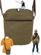 LACOSTE SHOULDER BAG Vertical Cross-over Vintage L11 Uptown 4 Khaki NEW