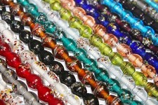 12X10- Oval Quality Lamp Work Glass Beads - Many Colors - 70 or 140 Beads/Pack