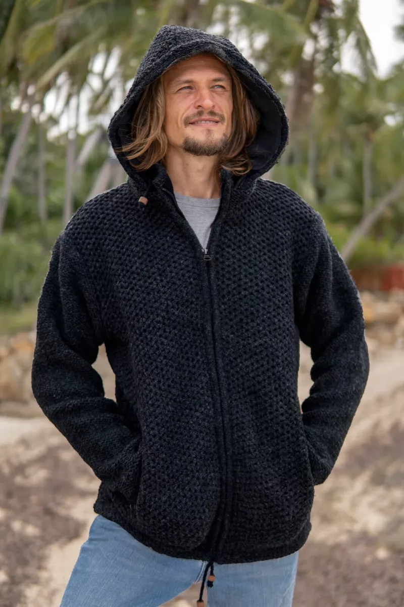 Essentials Men's Sherpa-Lined Pullover Hoodie Sweatshirt