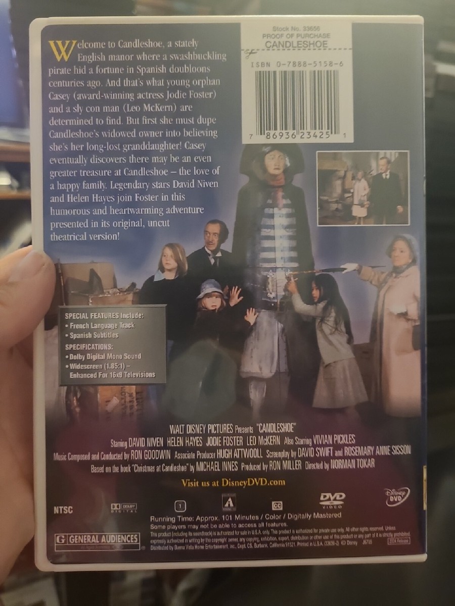 Candleshoe [1977] (DVD, 2009) DISNEY David Niven Jodie Foster