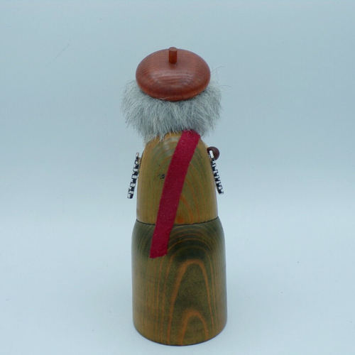 Profesor ahumador de incienso alemán de madera vintage con pipa, sin quemador inferior - Imagen 3 de 7