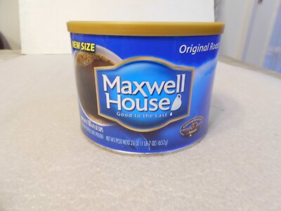 Empty Maxwell House Original Roast New Size in 2012 (1 lb.7 oz.) GoodforCrafting