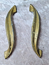 4 Pairs Drawer Cabinet Pulls 8 Pieces Metal Hardware Mid Century Modern READ