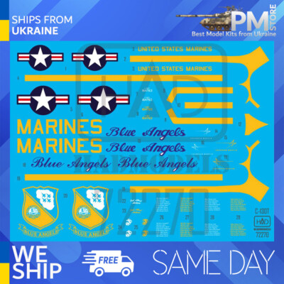 HAD models 72270 1/72 Decal for C-130T Fat Albert Blue Angels