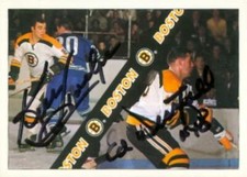 Ken Hodge & Ed Westfall autographed Hockey Card (Boston Bruins) 1992 Ultimate #4