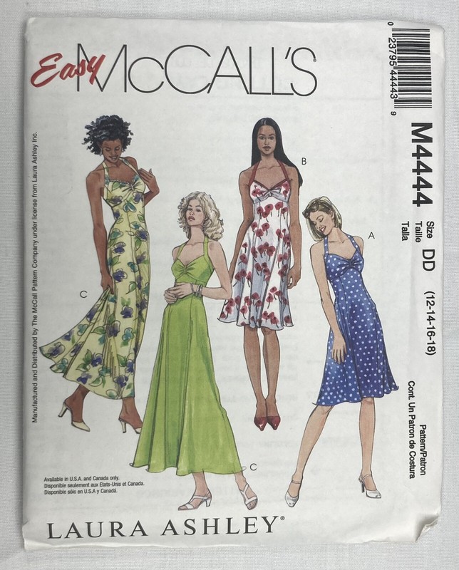 McCall’s Misses'/Miss Petite Dresses  in Two Lengths, Size DD, #M4444